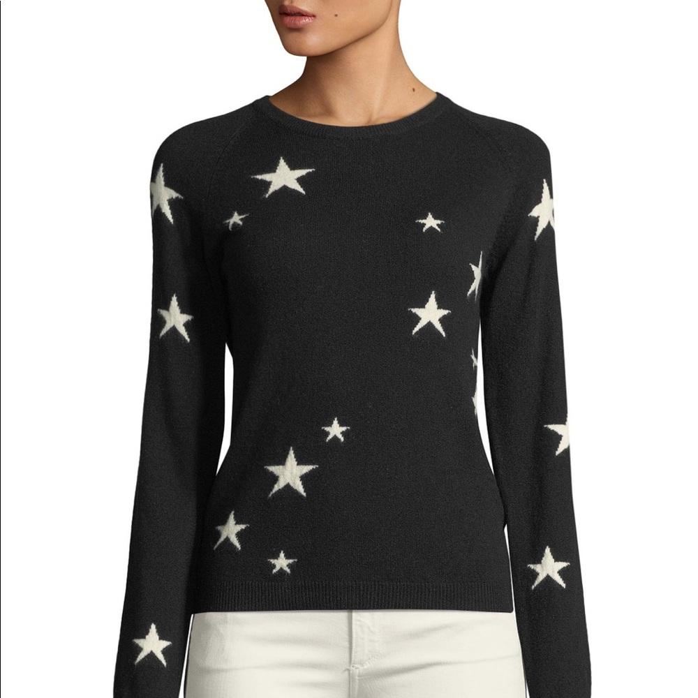 Chinti and Parker Cashmere Multi Star Sweater